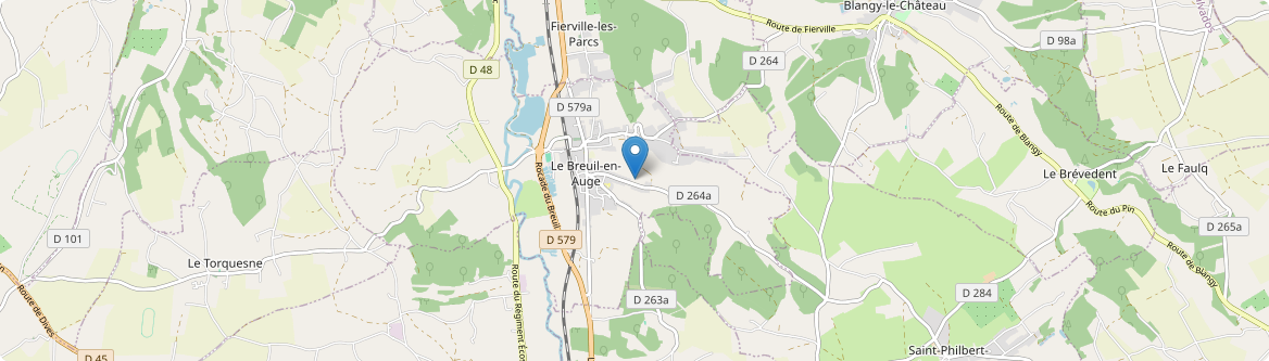 Breuil-en-Auge - Carte