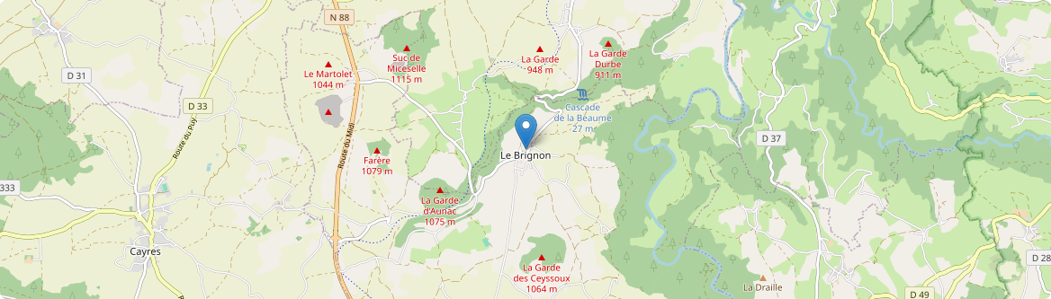 Brignon - Carte