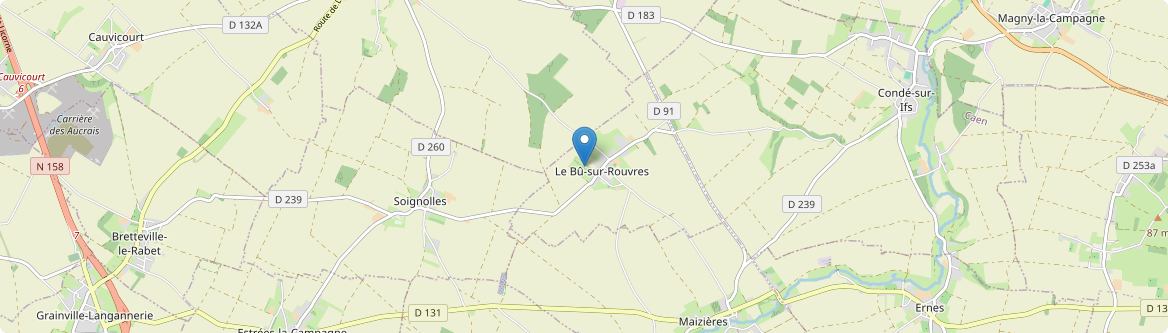 Bû-sur-Rouvres - Carte