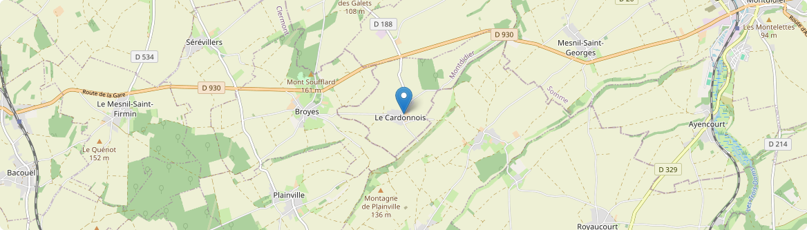 Cardonnois - Carte