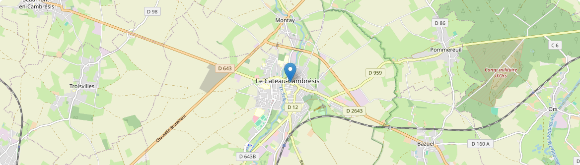 Cateau-Cambrésis - Carte