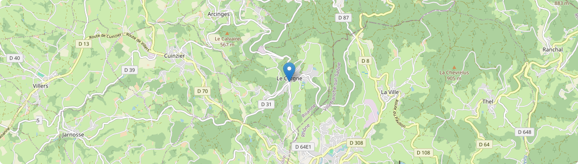 Cergne - Carte
