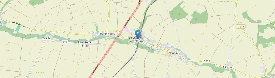 Châtelet-sur-Retourne - Carte