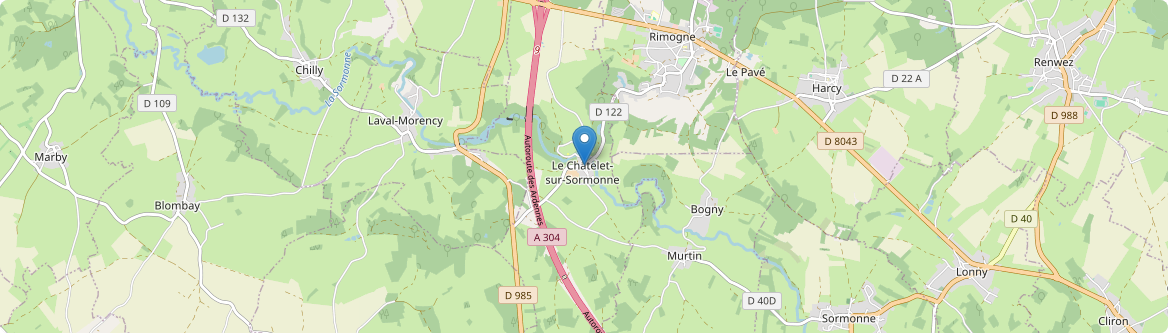Châtelet-sur-Sormonne - Carte