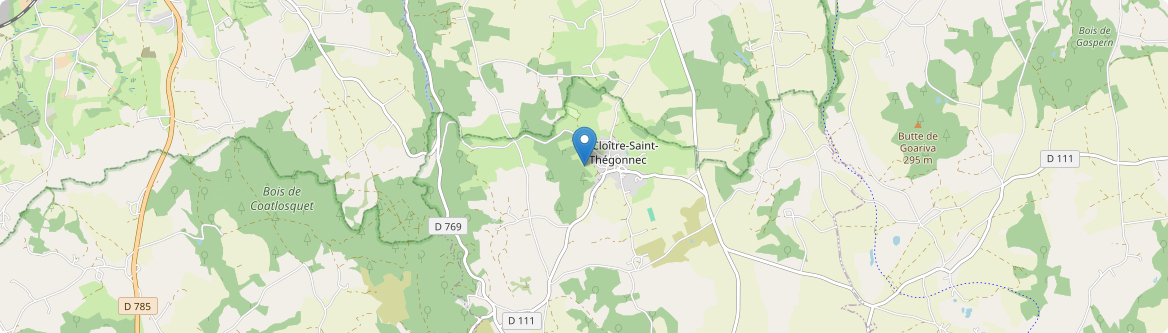 Cloître-Saint-Thégonnec - Carte
