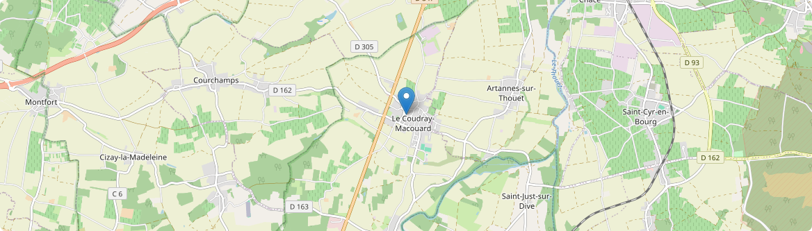 Coudray-Macouard - Carte