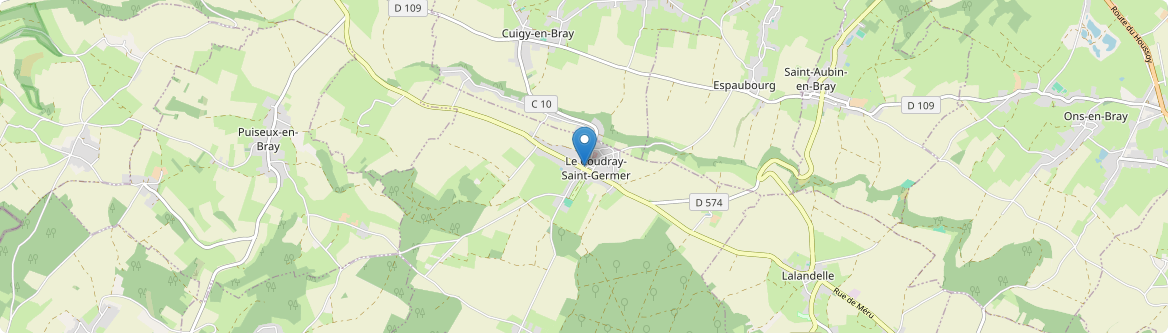 Coudray-Saint-Germer - Carte