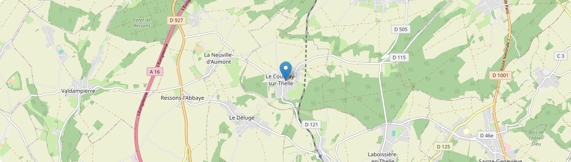 Coudray-sur-Thelle - Carte