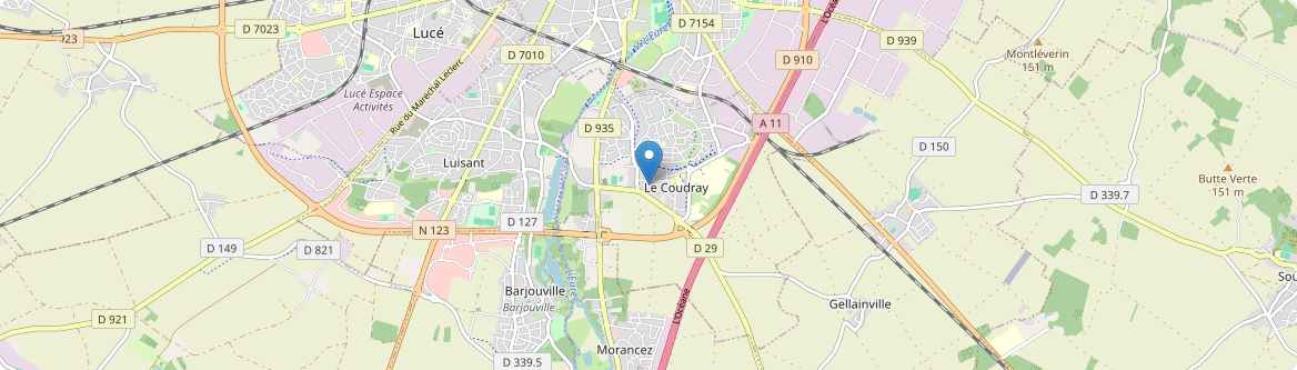 Coudray - Carte