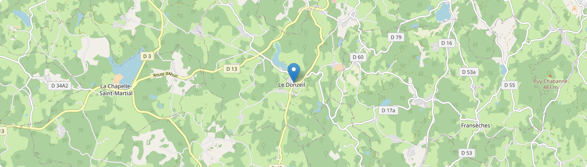 Donzeil - Carte