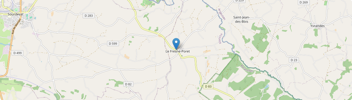 Fresne-Poret - Carte
