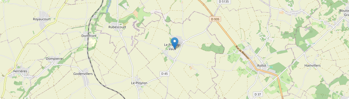 Frestoy-Vaux - Carte