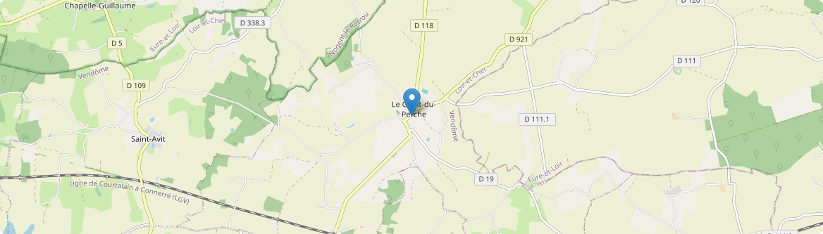 Gault-du-Perche - Carte