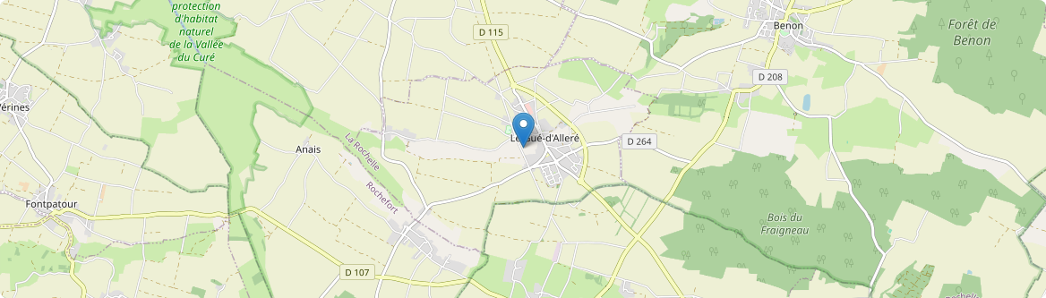 Gué-d'Alleré - Carte
