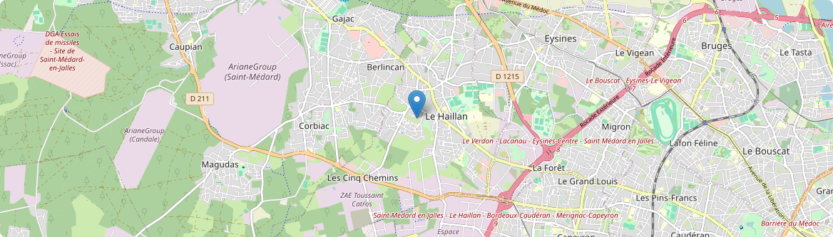 Haillan - Carte