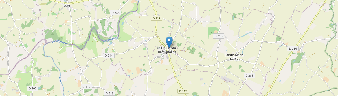 Housseau-Brétignolles - Carte