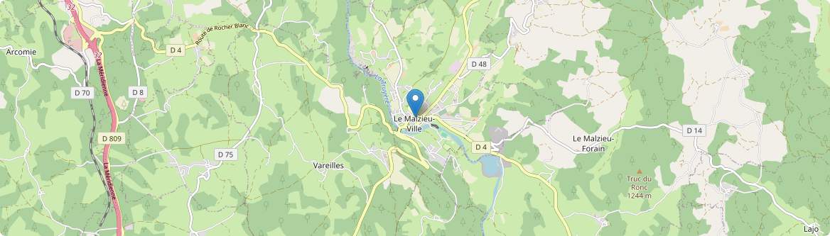 Malzieu-Ville - Carte