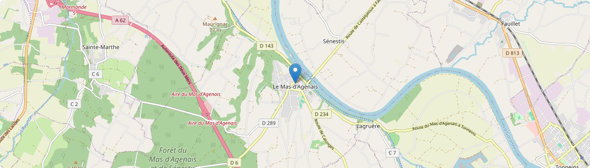 Mas-d'Agenais - Carte