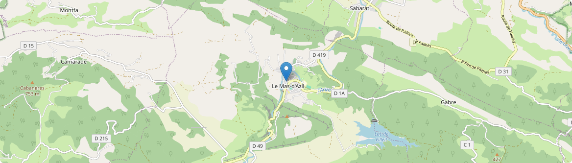 Mas-d'Azil - Carte