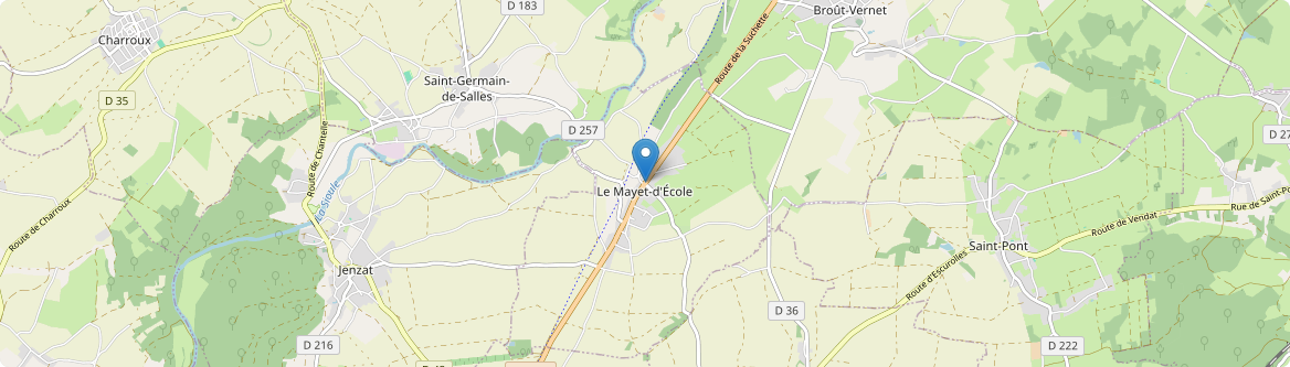Mayet-d'École - Carte