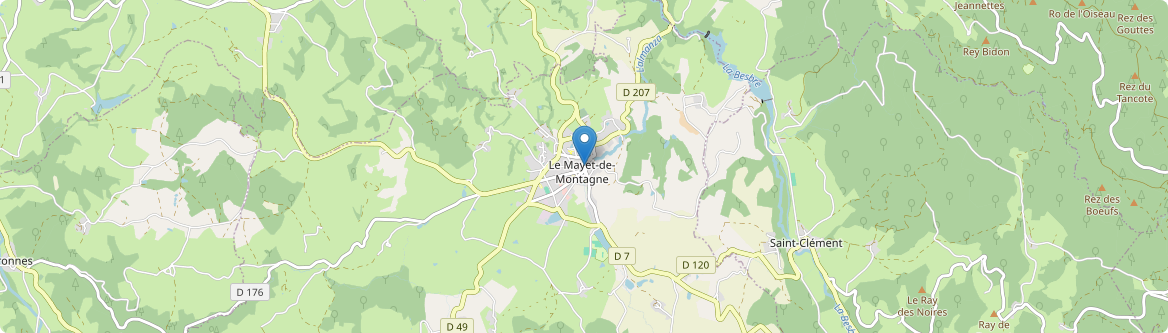 Mayet-de-Montagne - Carte
