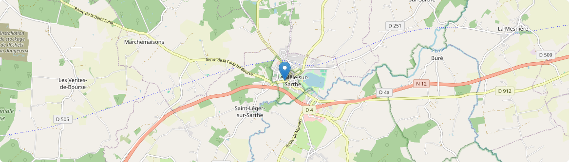 Mêle-sur-Sarthe - Carte