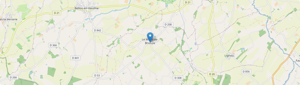 Ménil-de-Briouze - Carte