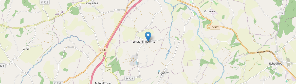 Ménil-Vicomte - Carte