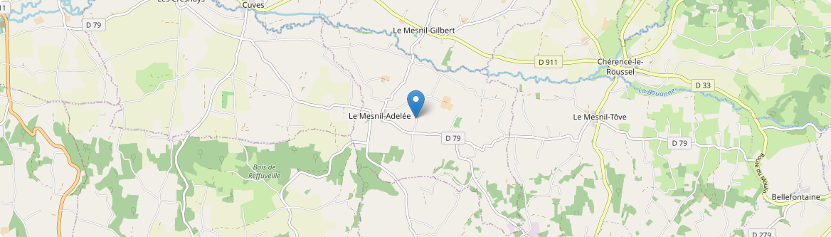 Mesnil-Adelée - Carte