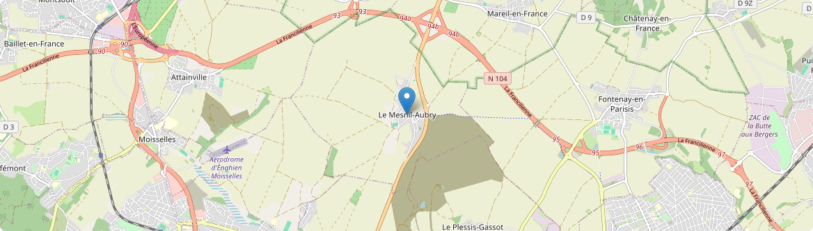 Mesnil-Aubry - Carte