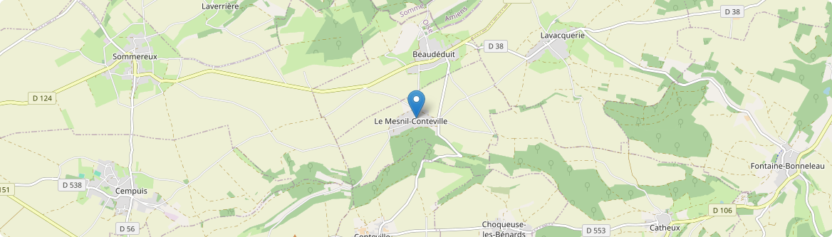 Mesnil-Conteville - Carte