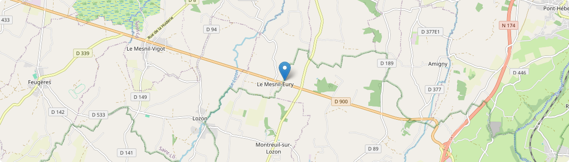 Mesnil-Eury - Carte