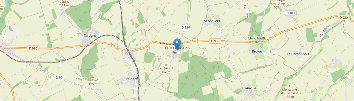 Mesnil-Saint-Firmin - Carte