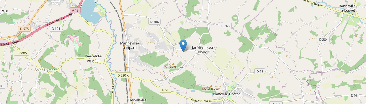 Mesnil-sur-Blangy - Carte