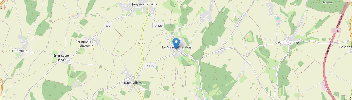 Mesnil-Théribus - Carte