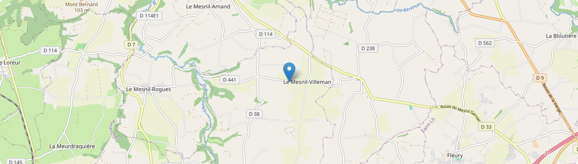 Mesnil-Villeman - Carte