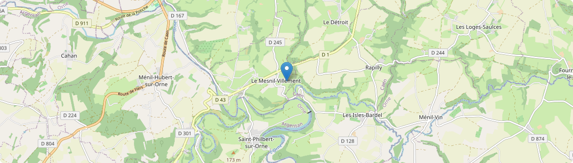 Mesnil-Villement - Carte