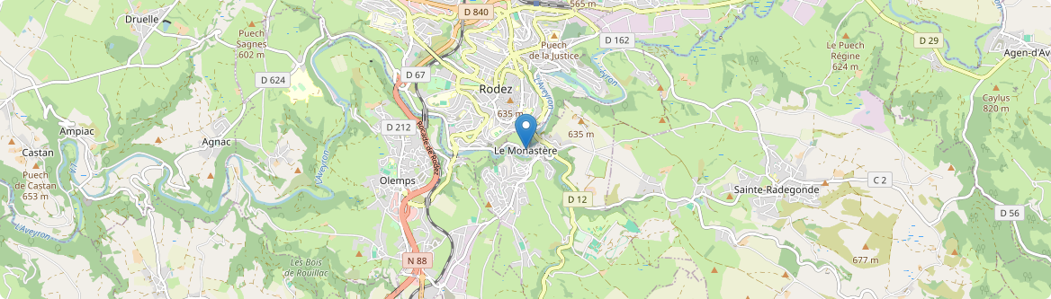 Monastère - Carte