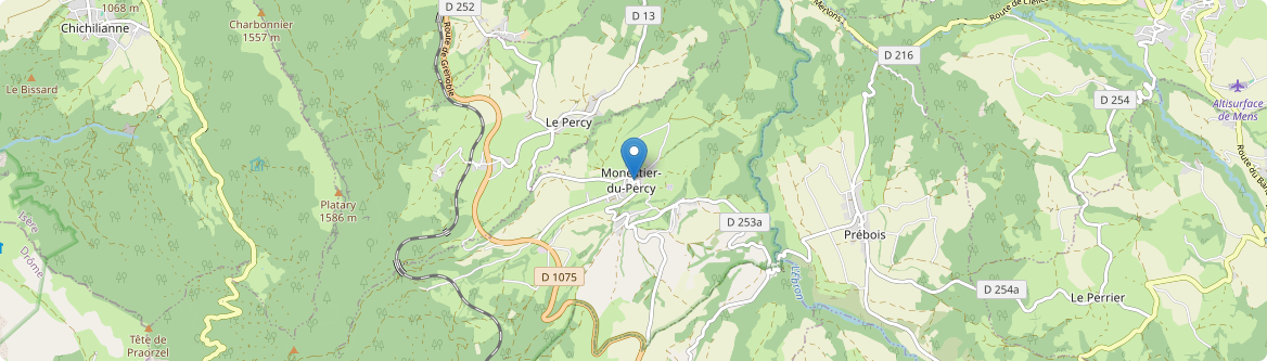 Monestier-du-Percy - Carte