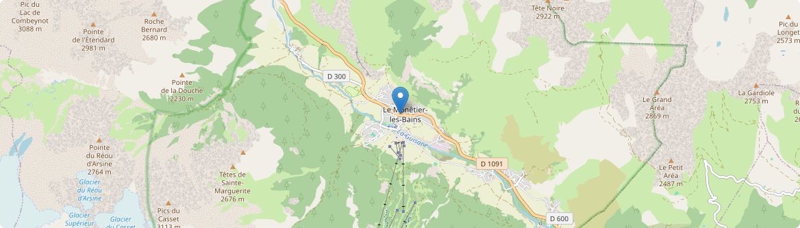 Monêtier-les-Bains - Carte