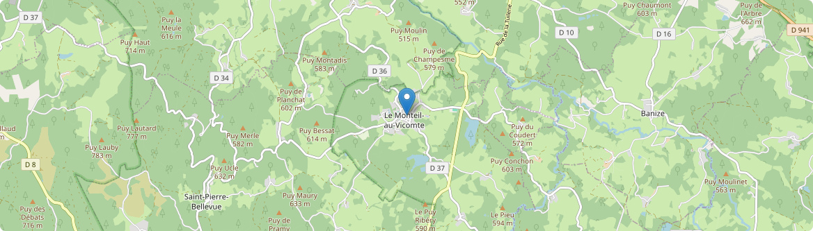 Monteil-au-Vicomte - Carte
