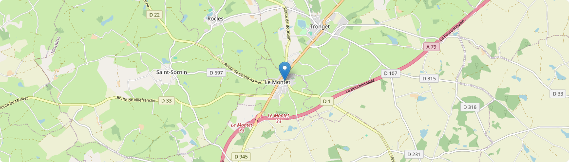 Montet - Carte