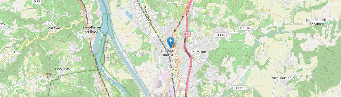 Péage-de-Roussillon - Carte