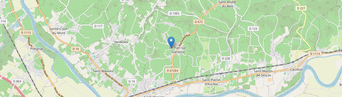 Pian-sur-Garonne - Carte