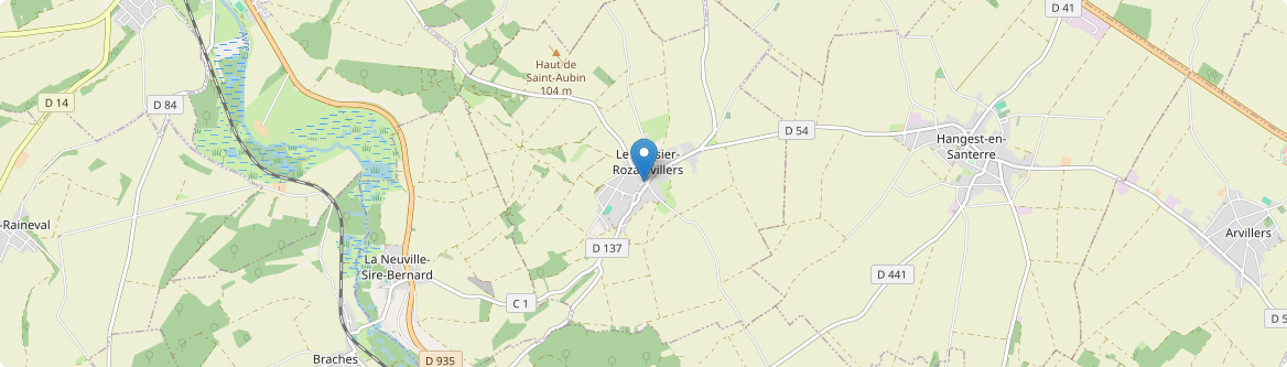 Plessier-Rozainvillers - Carte