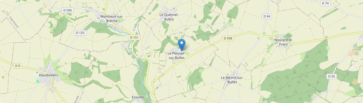 Plessier-sur-Bulles - Carte