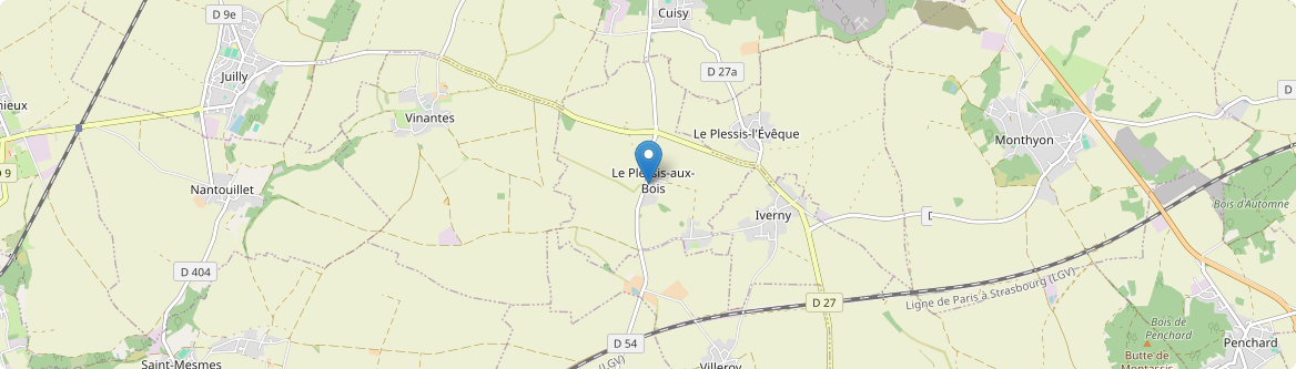Plessis-aux-Bois - Carte