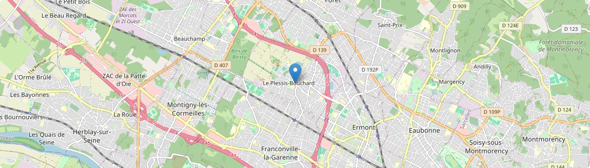 Plessis-Bouchard - Carte