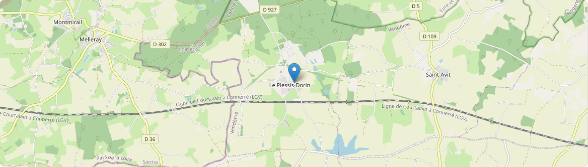 Plessis-Dorin - Carte