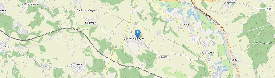Plessis-Hébert - Carte